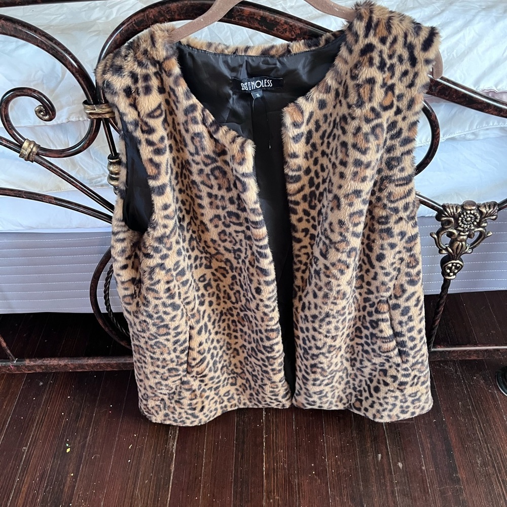 Faux fur vest